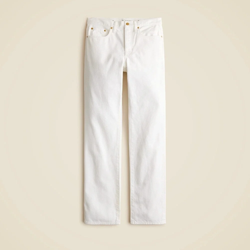 J. Crew '84 Slouchy Jean Womens 29P White‎ Preppy Classic Polished Coastal NWT